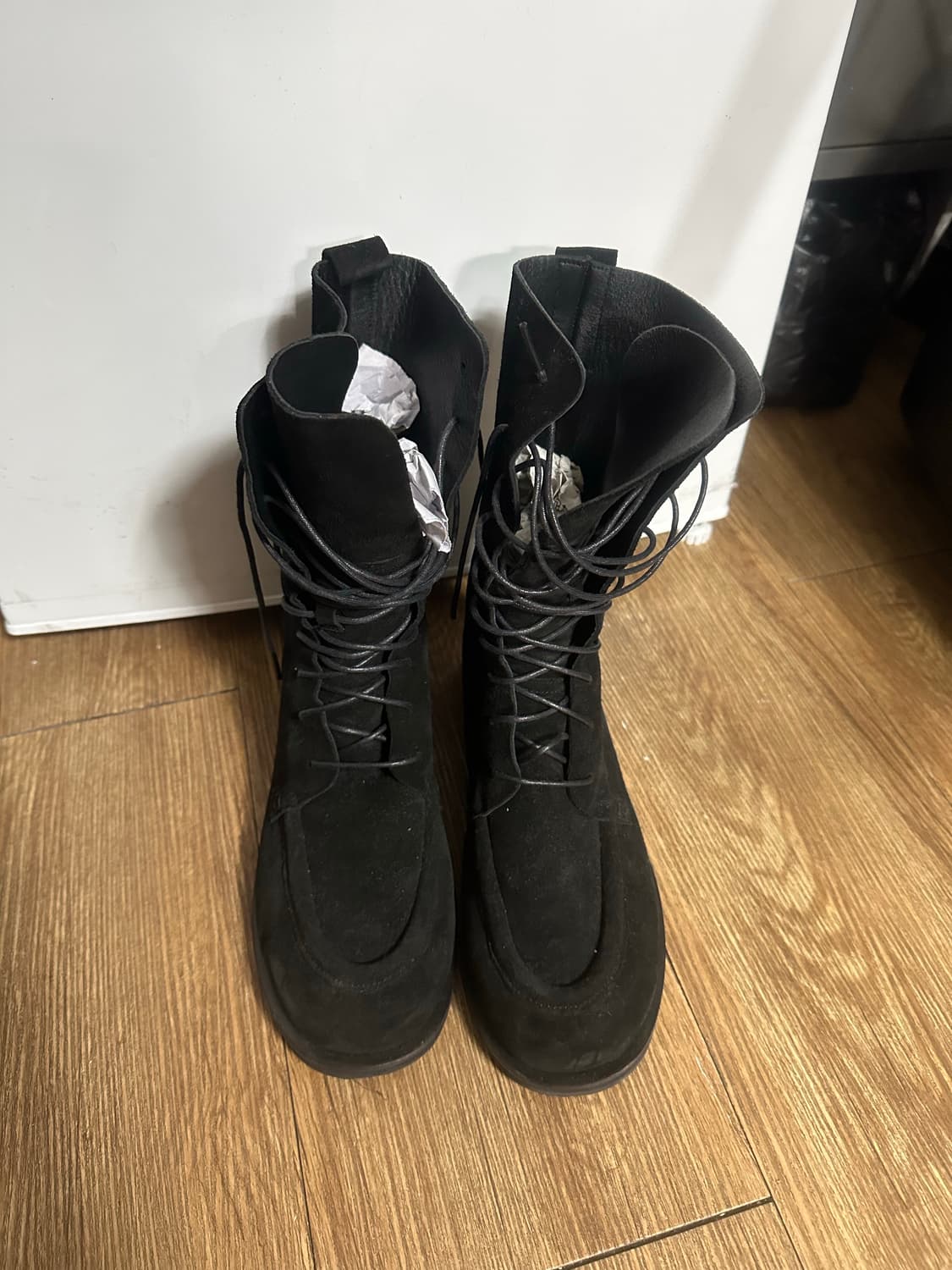 스튜디오테이블 스웨이드 부츠 워커 블랙 250 사이즈  상품이미지1