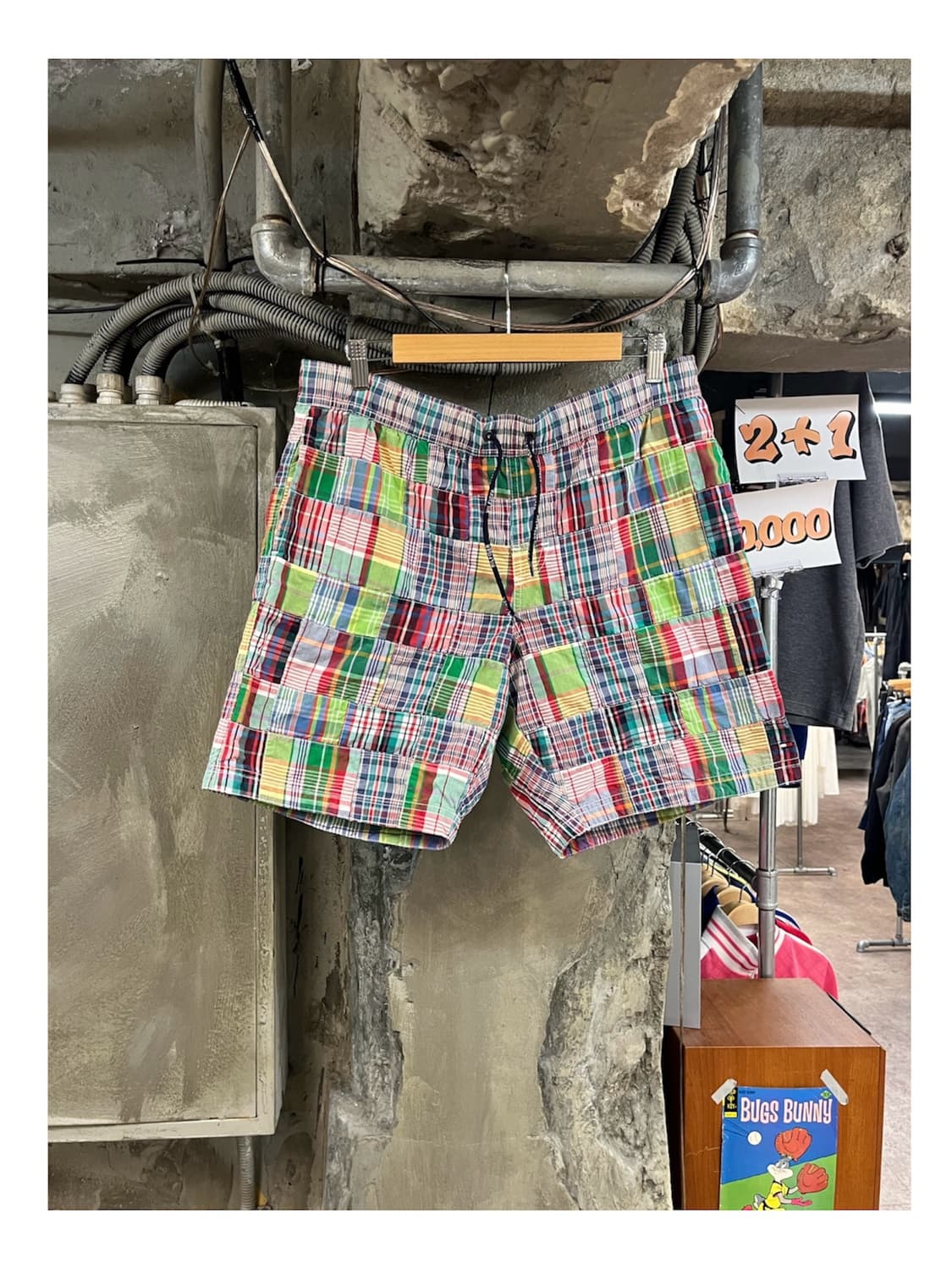 타미힐피거 패치워크 하프 팬츠 S #csz4143 상품이미지1