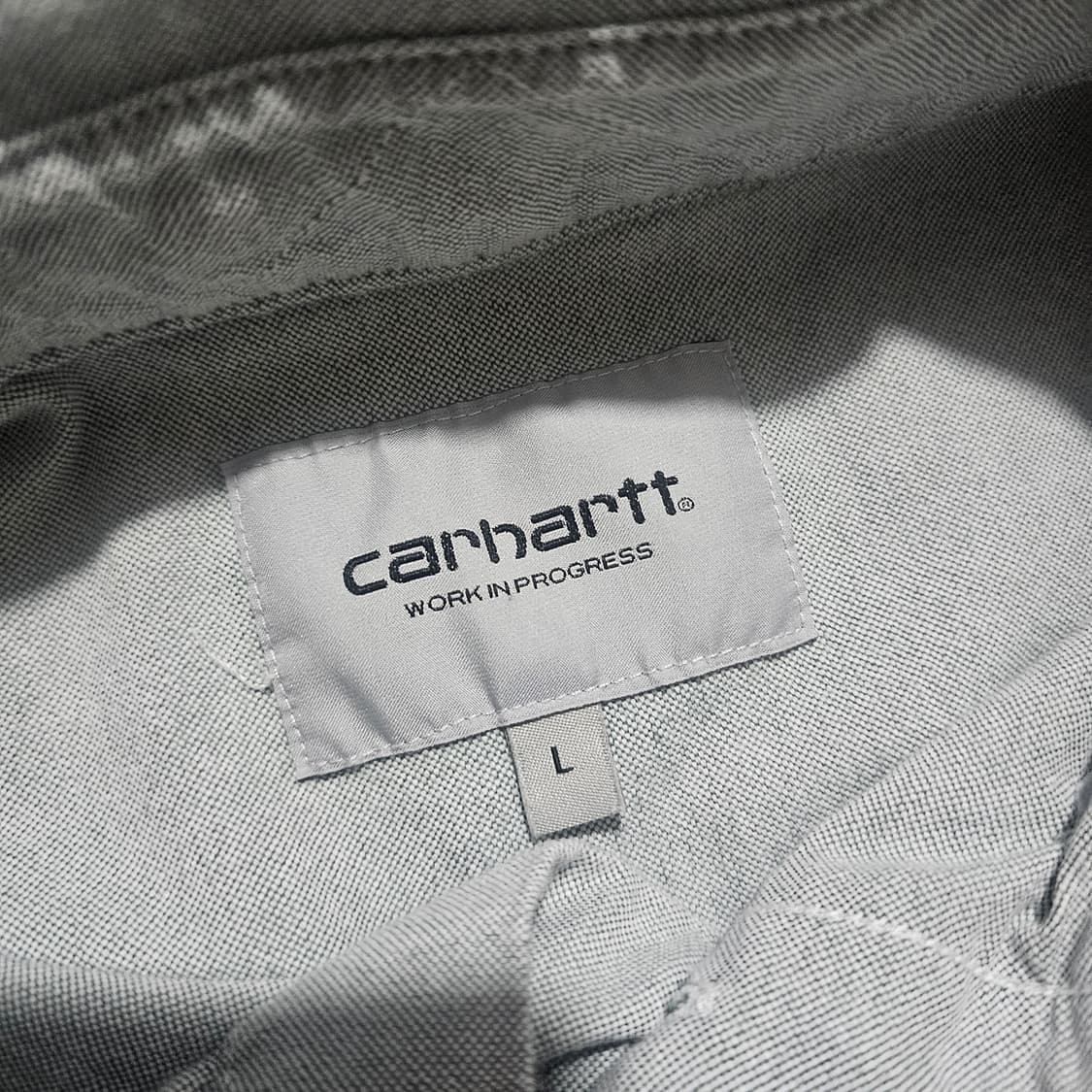 칼하트 워크셔츠 그레이 그린 L 상품이미지4