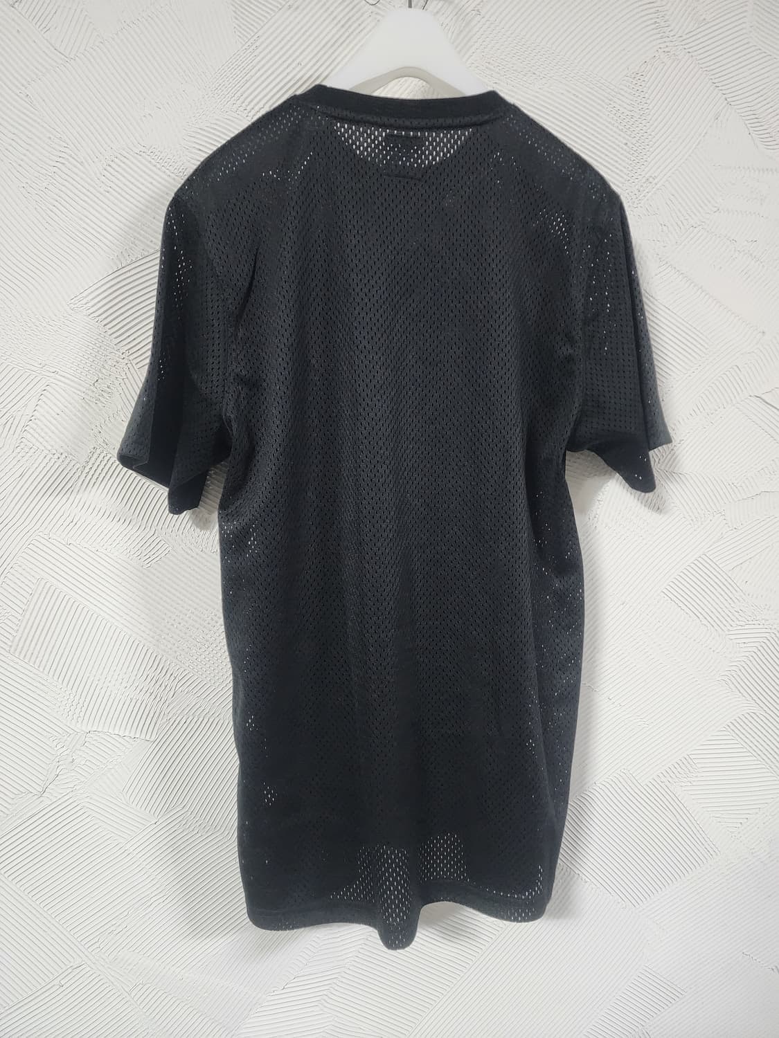 스투시 크루 반팔 메쉬 티셔츠 블랙 상품이미지3