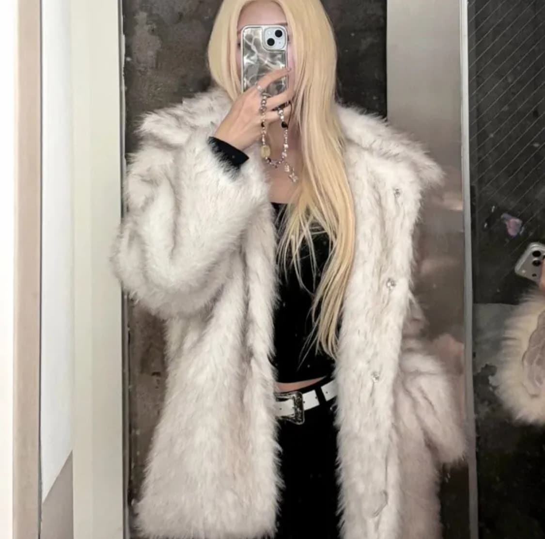 에이블리 626 앤유럽 퍼자켓 아이보리 화이트 상품이미지2