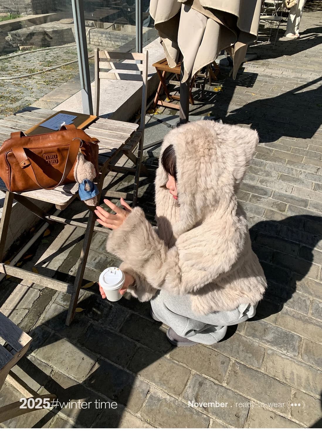 파리지앵바이브 후드 퍼자켓 상품이미지4