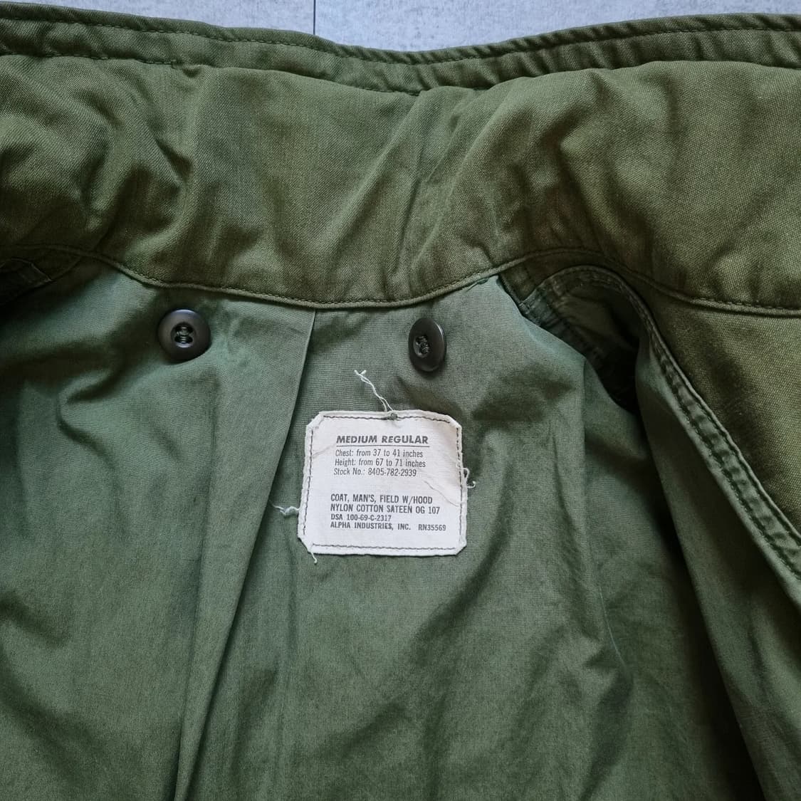 60s US Military 2세대 M-65 필드자켓 M-R 상품이미지8