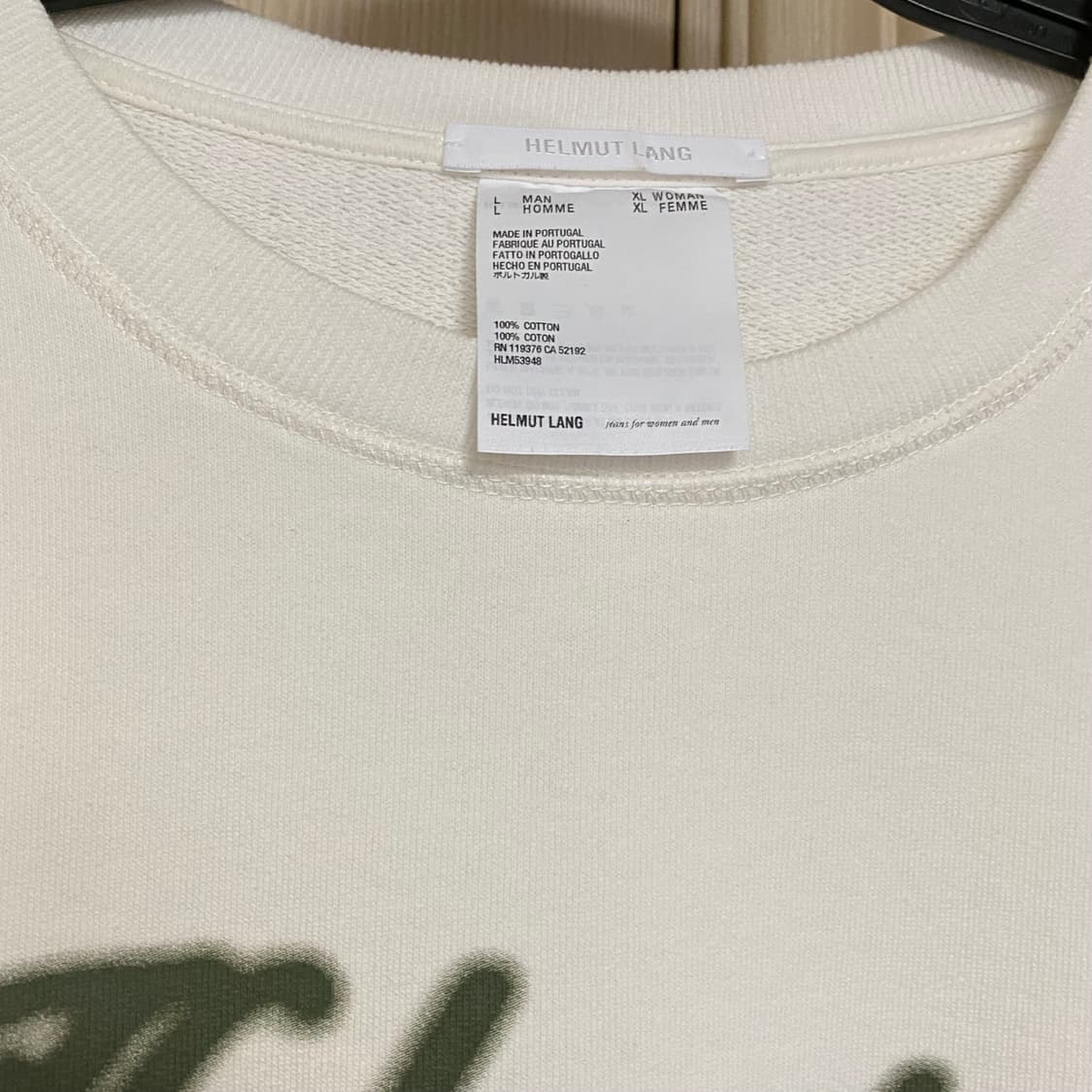 L 헬무트랭 택시 맨투맨 스웻셔츠 상품이미지2