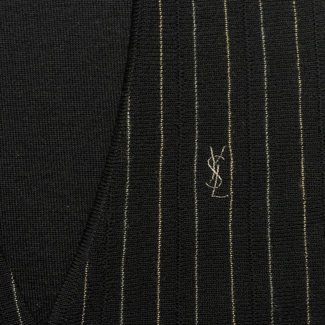 입생로랑 스트라이프 블랙 니트 조끼 100 상품이미지2