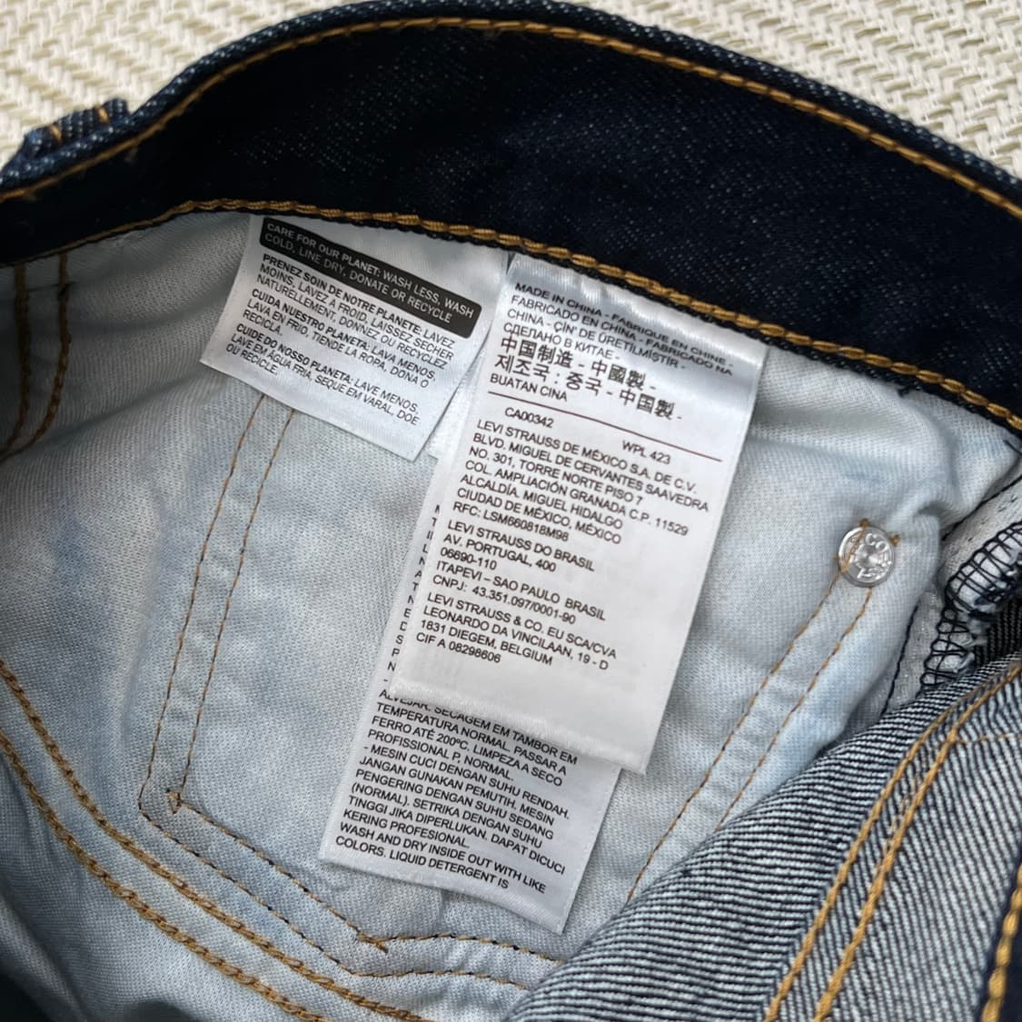 리바이스 505 데님팬츠 r3527 상품이미지6