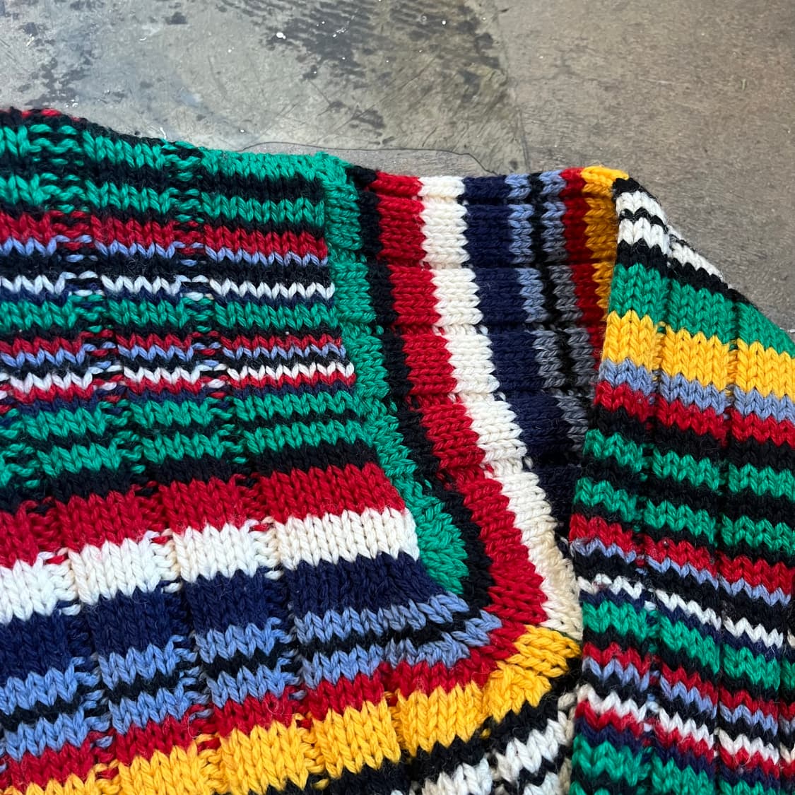 유나이티드 컬러 오브 베네통 멀티 컬러 목폴라 니트 상품이미지2