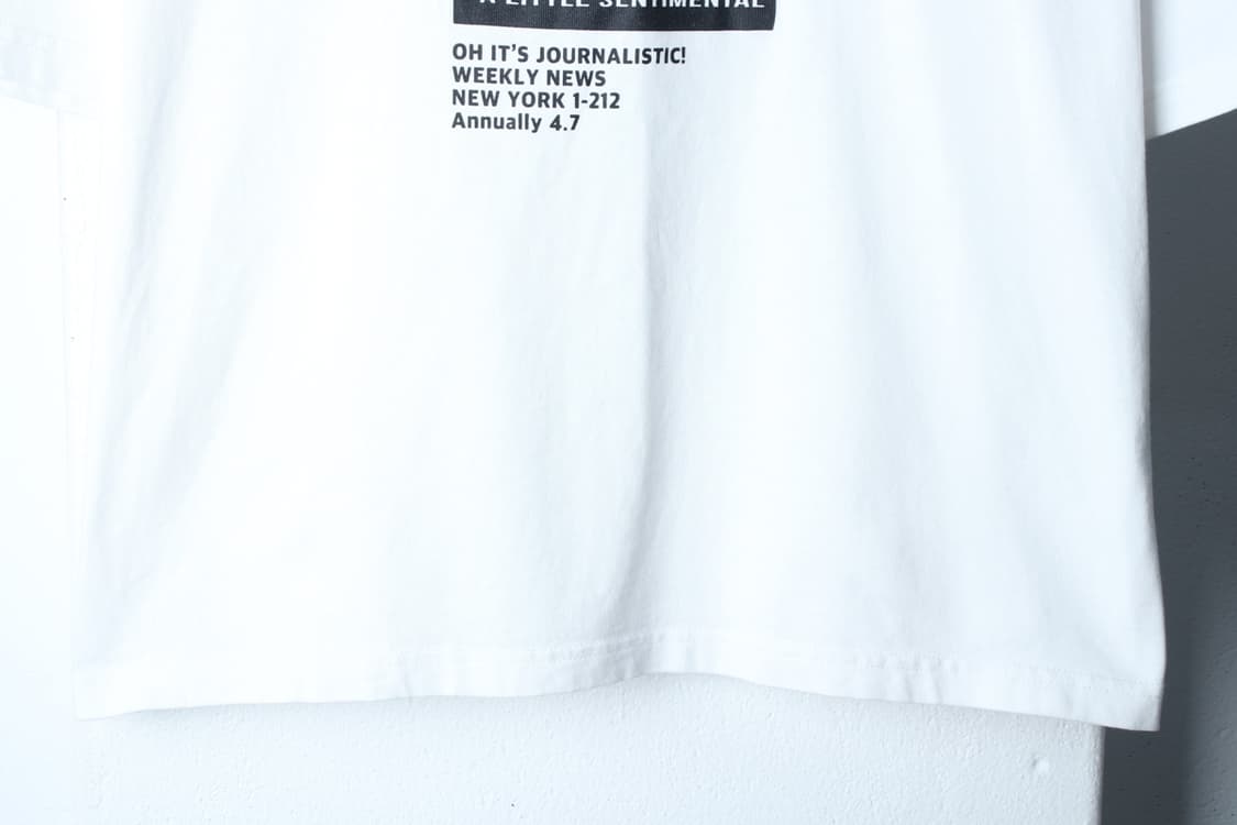 W(L-XL) 테이크이지 반팔 티셔츠 루즈핏 세미크롭 화이트-H32560 상품이미지4