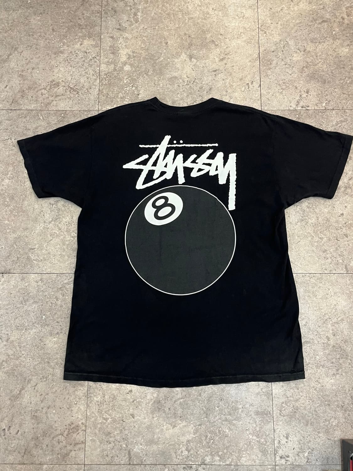 스투시 에잇볼 반팔티 블랙 L #csz3818 상품이미지7