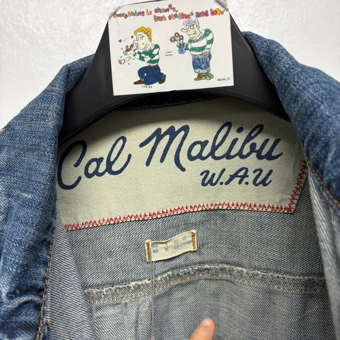 후아유 성조기 데님 자켓 상품이미지3