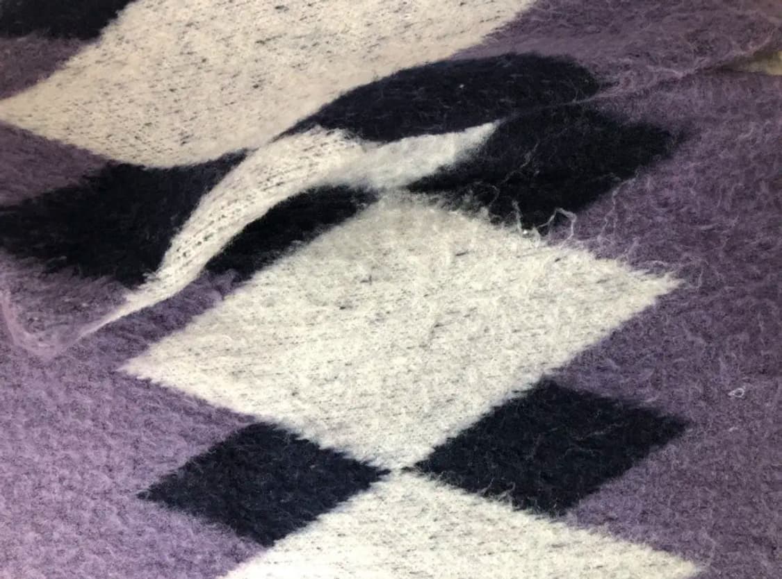 세인트페인 퍼플 아가일 니트 상품이미지3