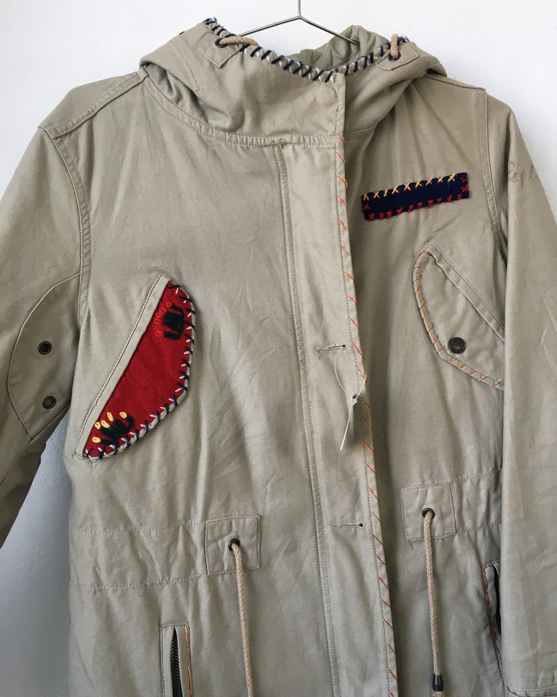 Stitch point high neck filed jacket 상품이미지6