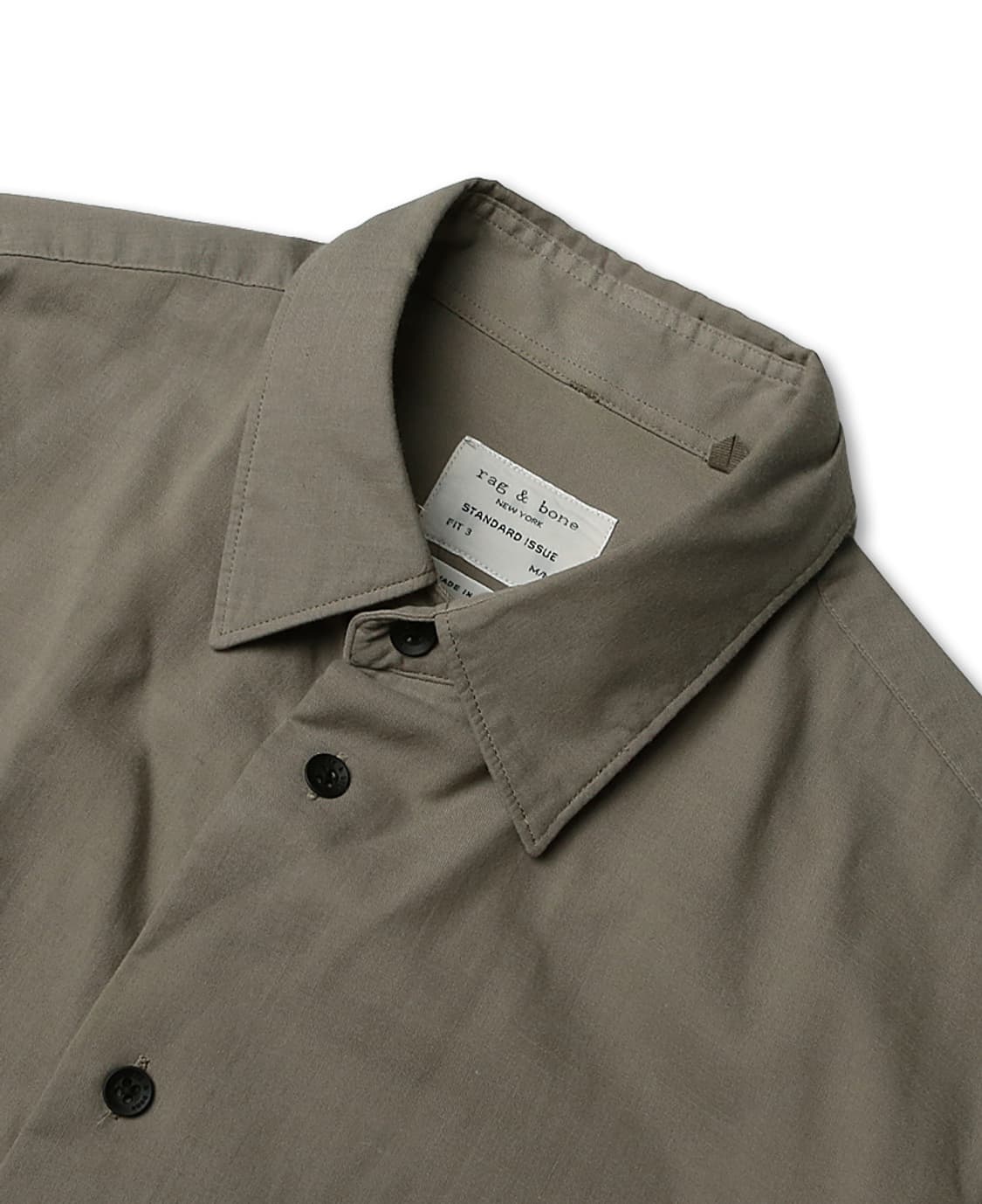 랙앤본 [Rag & Bone] 뉴욕 스탠다드 이슈 카키 코튼 셔츠 상품이미지2