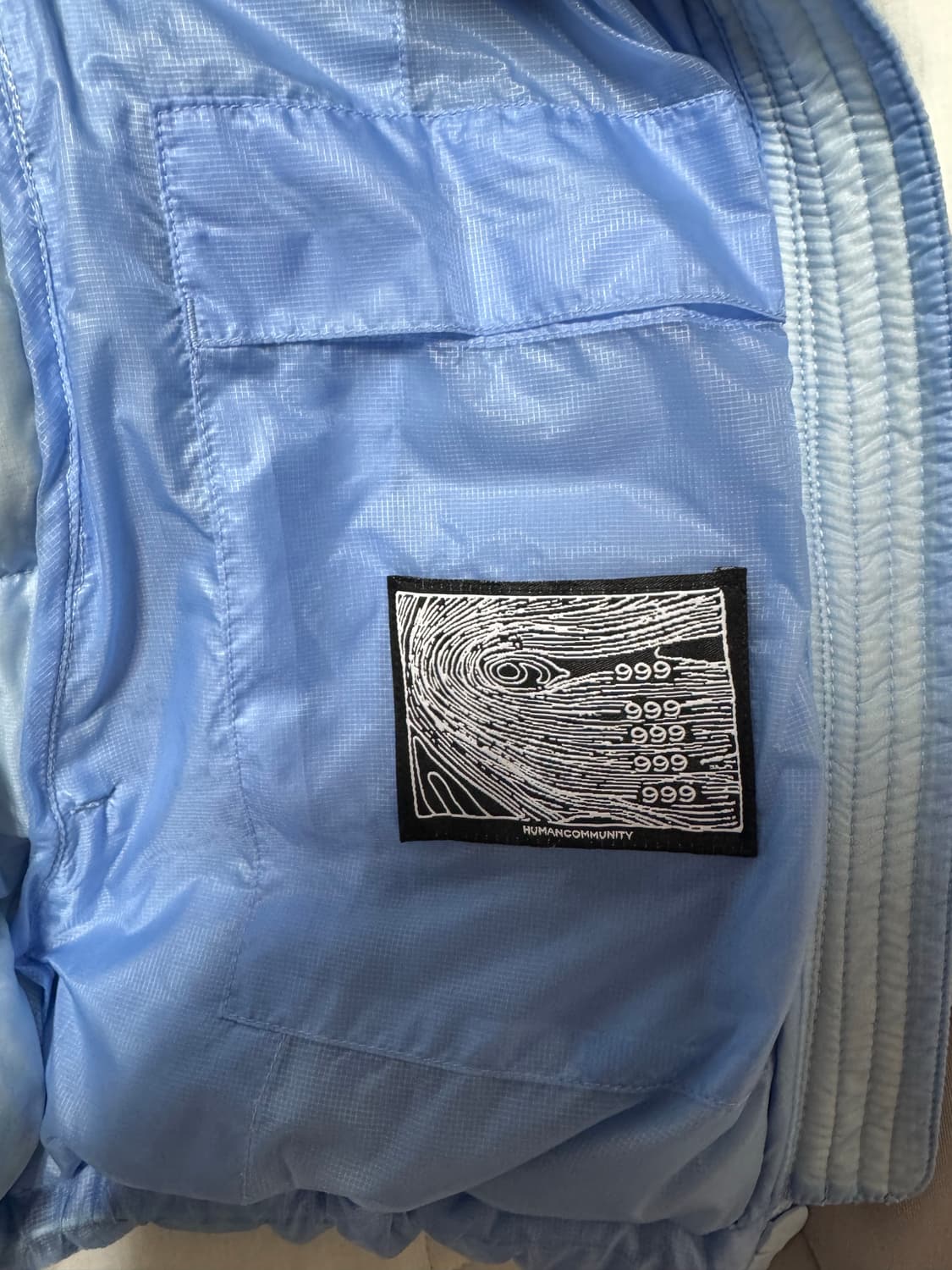 999휴머니티 모듈러 라이트 구스 푸퍼 패딩 스카이 블루 상품이미지5