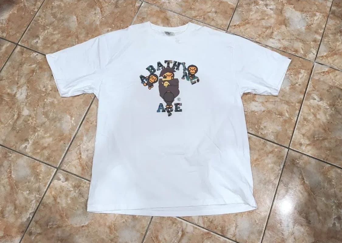 23 SS 베이프 Thermography 컬리지 마일로 티셔츠 상품이미지2