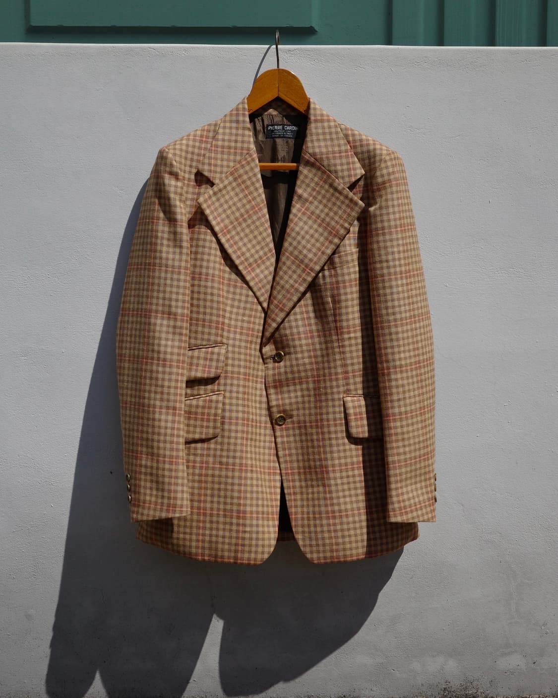 70s Pierre Cardin 부티크라인 빅 노치드라펠 테일러 자켓 상품이미지1