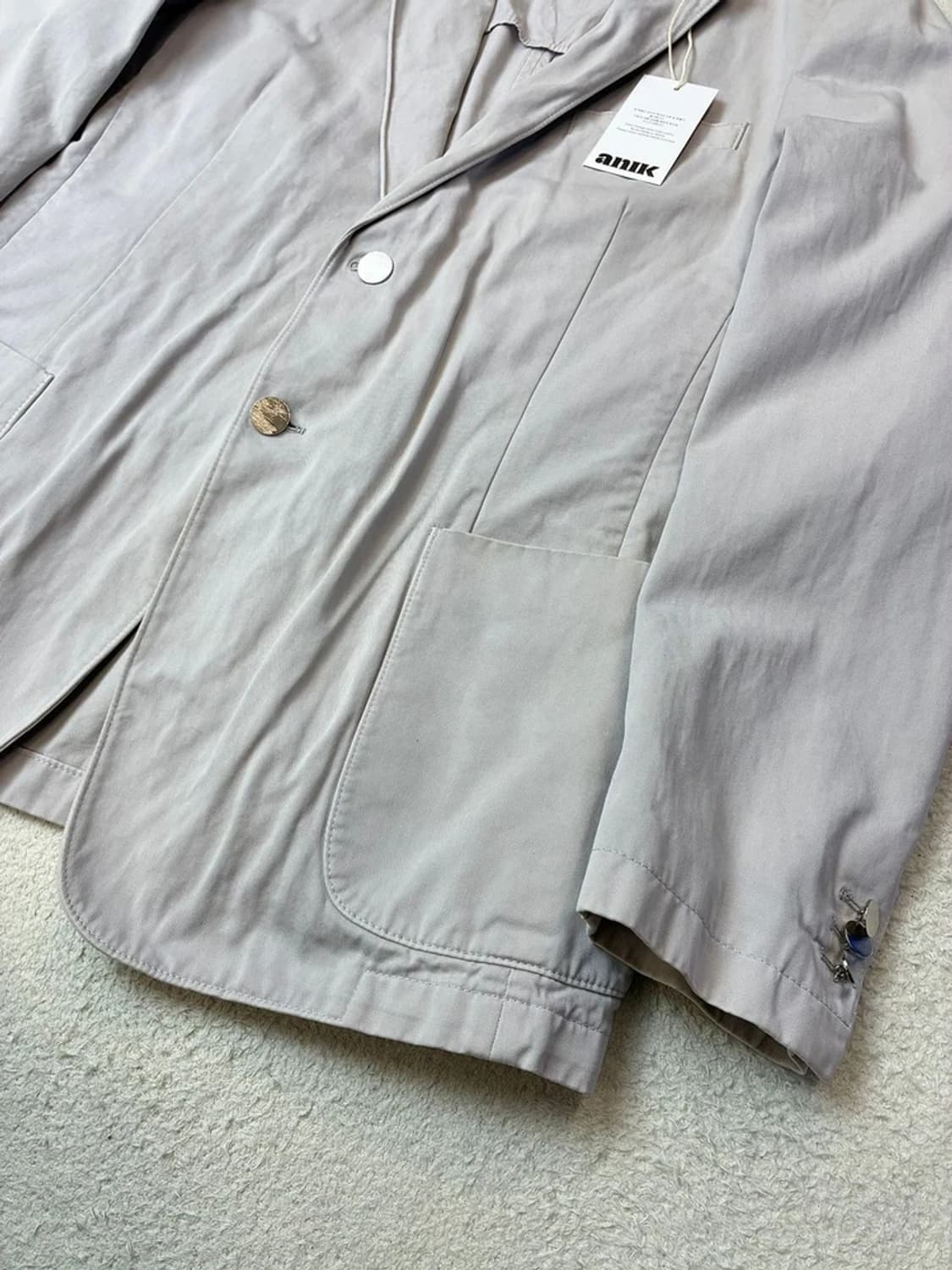 프라다 PRADA 올드머니룩 코튼 블레이저 자켓 PN6210 상품이미지3