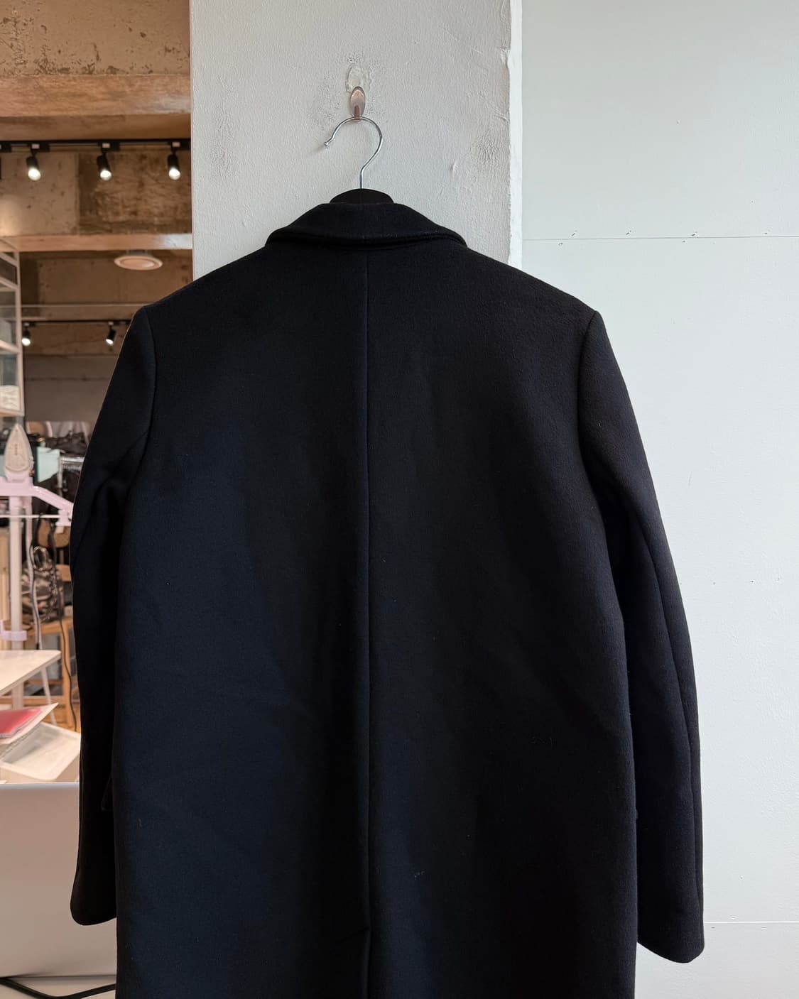 이자벨마랑 블랙 캐시미어 혼방 롱 코트 상품이미지6