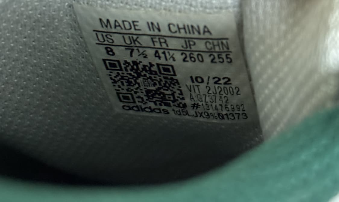 급처)아디다스 슈퍼스타 화이트 그린 260 상품이미지6