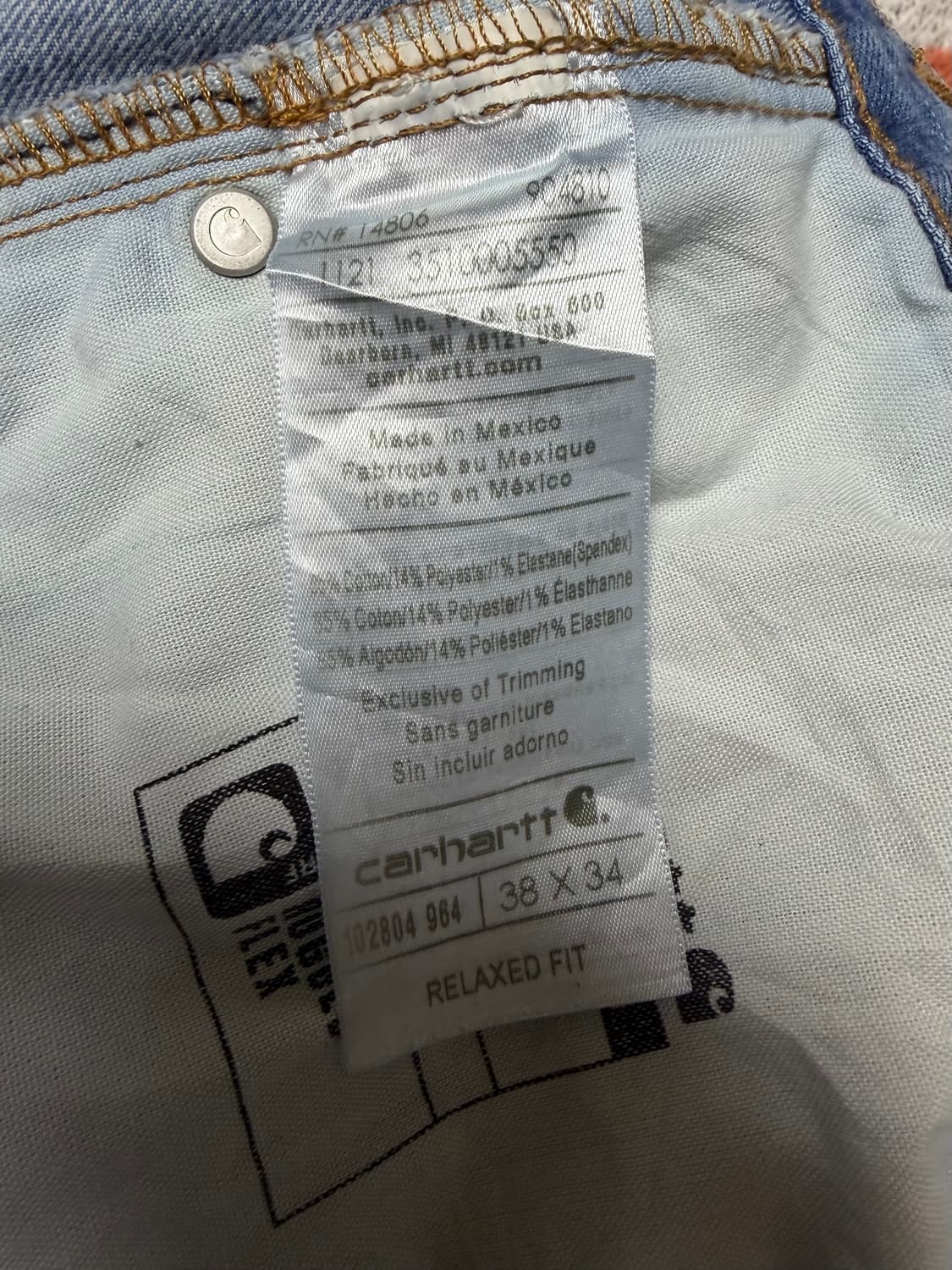 칼하트 데님 38x34 상품이미지5