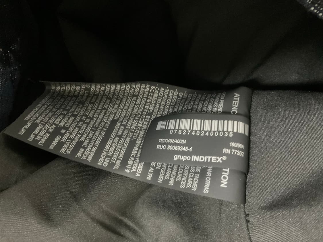 자라 자카드 패턴 데님 자켓 (M) 상품이미지4