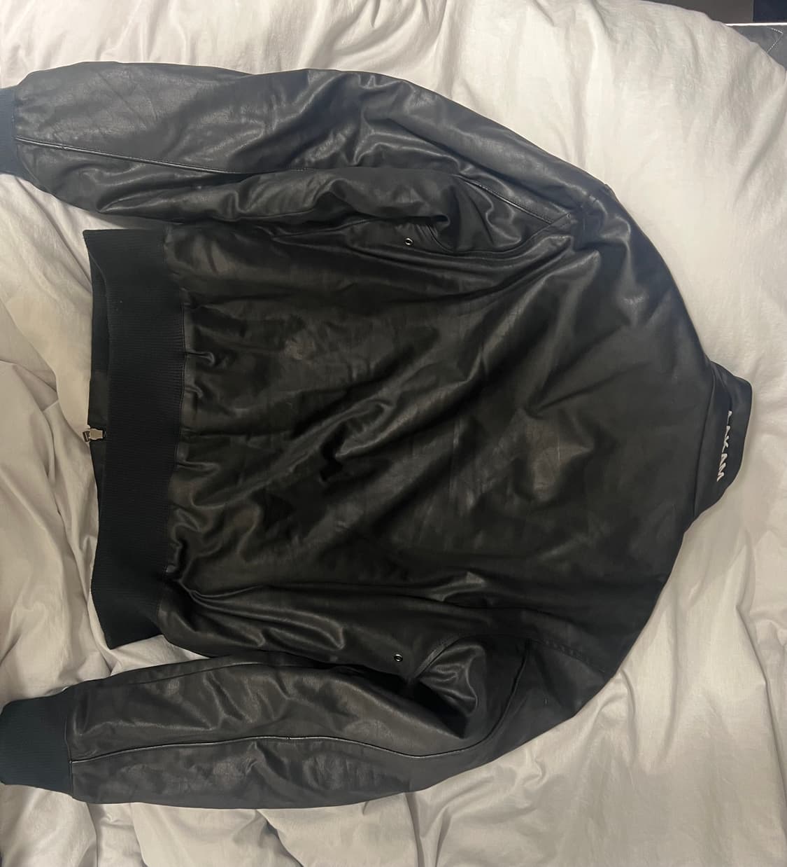 아캄 파이핑 레더 블루종 2사이즈 판매합니다 상품이미지2