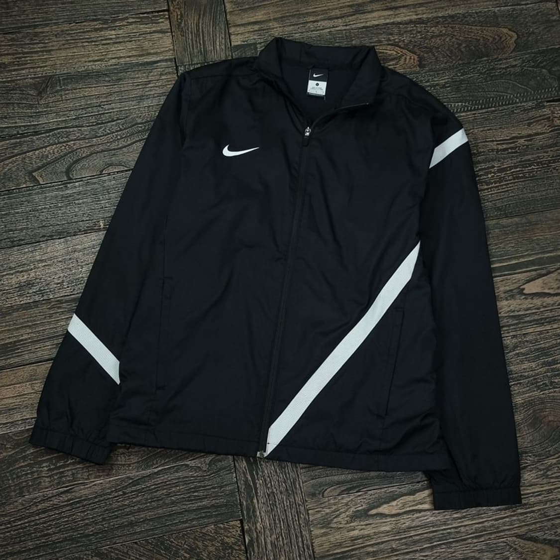 [NIKE] 나이키 스우시 집업 바람막이 자켓 블랙 M16595 상품이미지1