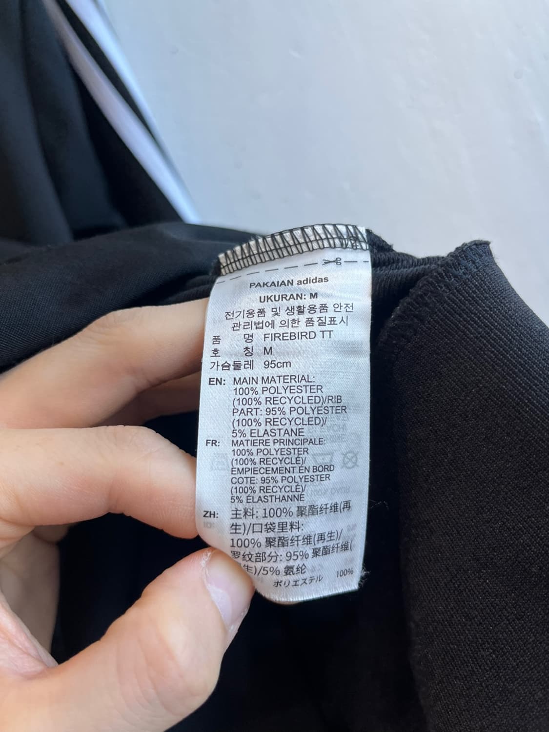 아디다스 파이어버드 트랙탑 져지 블랙 상품이미지4