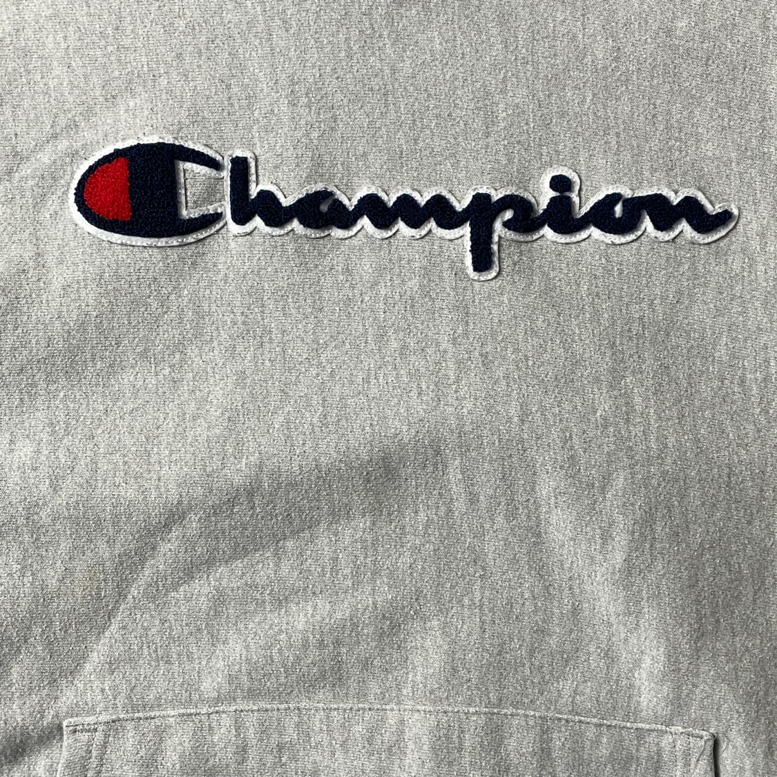 CHAMPION 챔피온 리버스위브 그레이 기모 후드티 A00476 상품이미지3