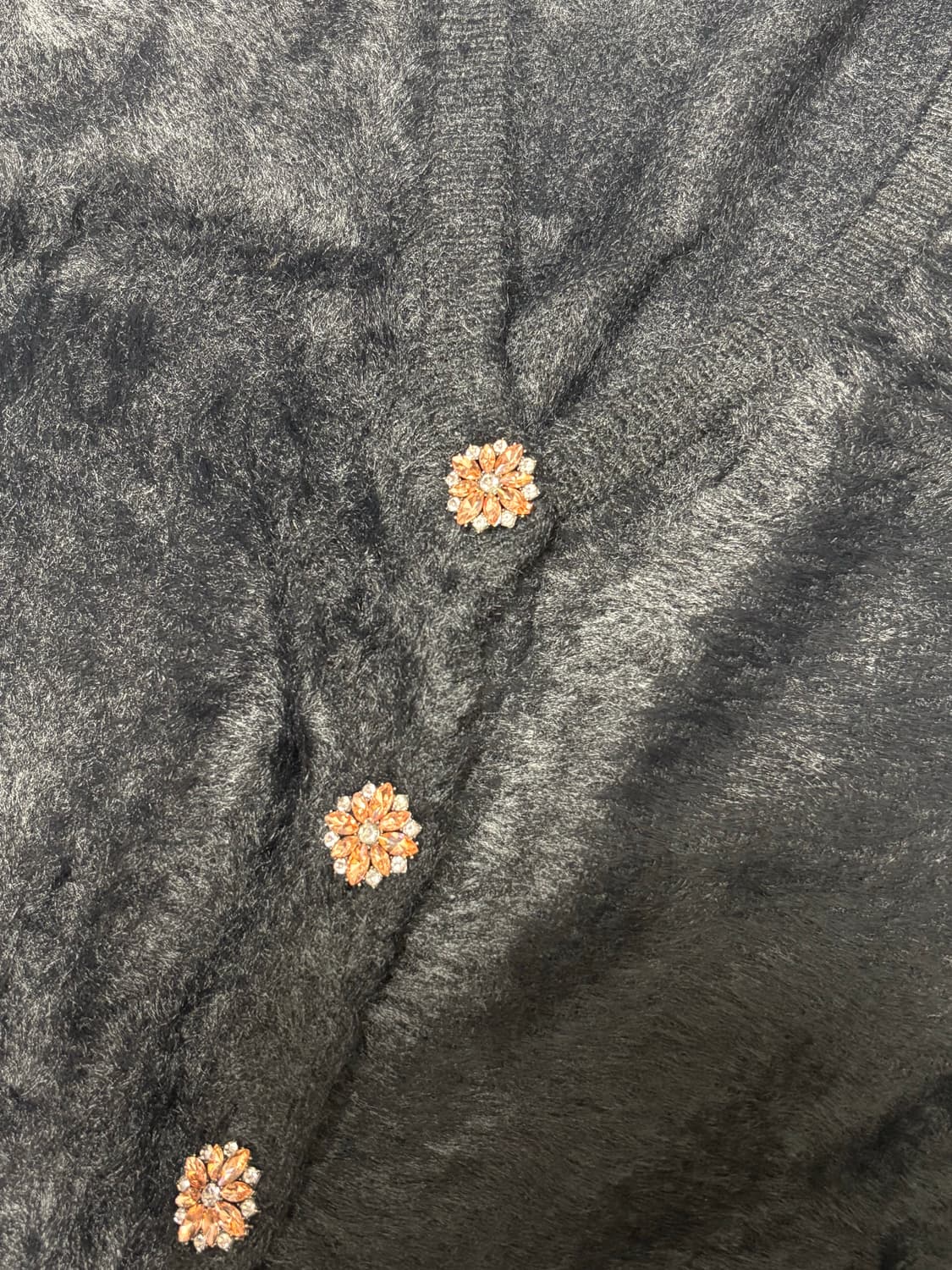 ZARA 블랙퍼가디건m 상품이미지3