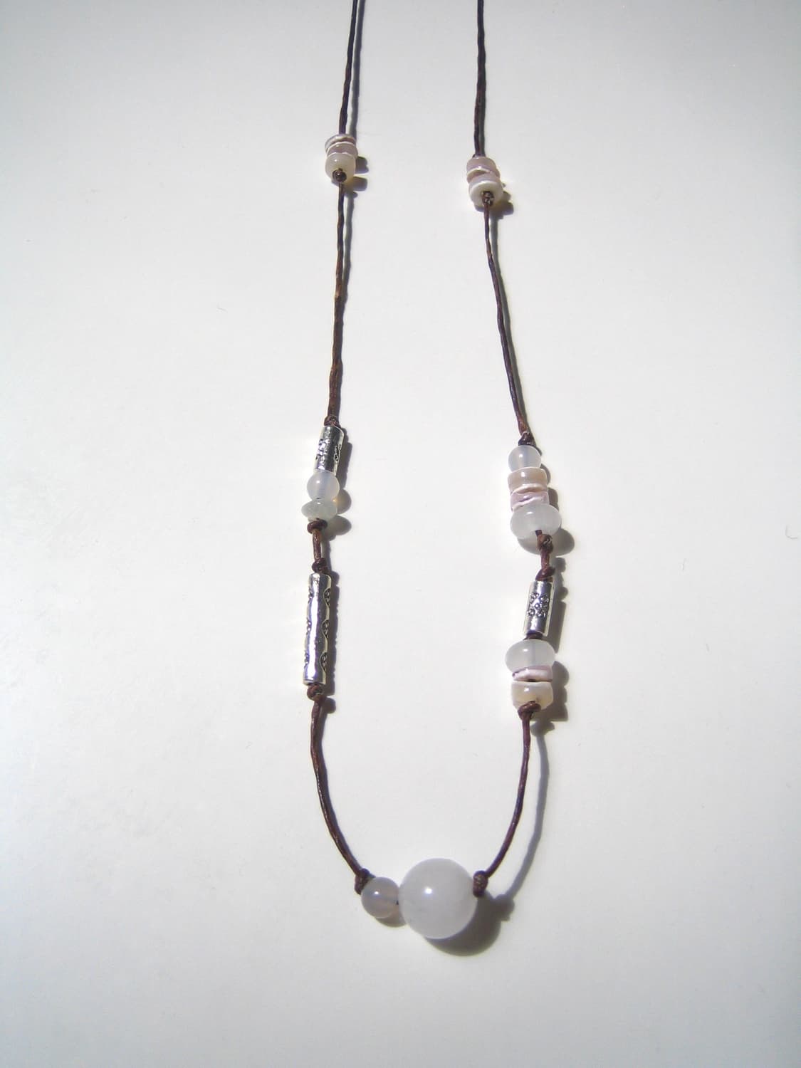 clear white silver-cross necklace 목걸이 상품이미지6