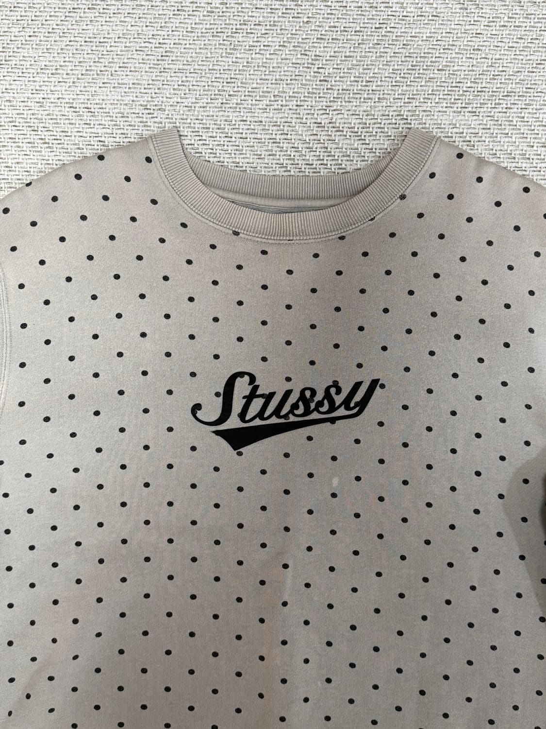 스투시 도트 땡땡이 맨투맨 상품이미지3