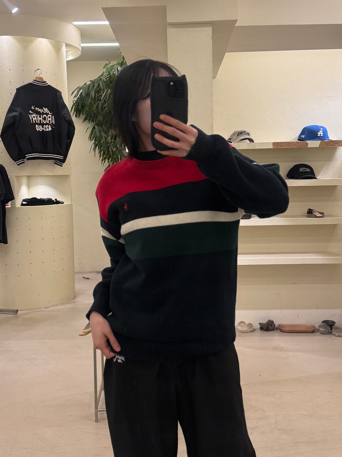 폴로 랄프로렌 스트라이프 포니 니트 U182 상품이미지1