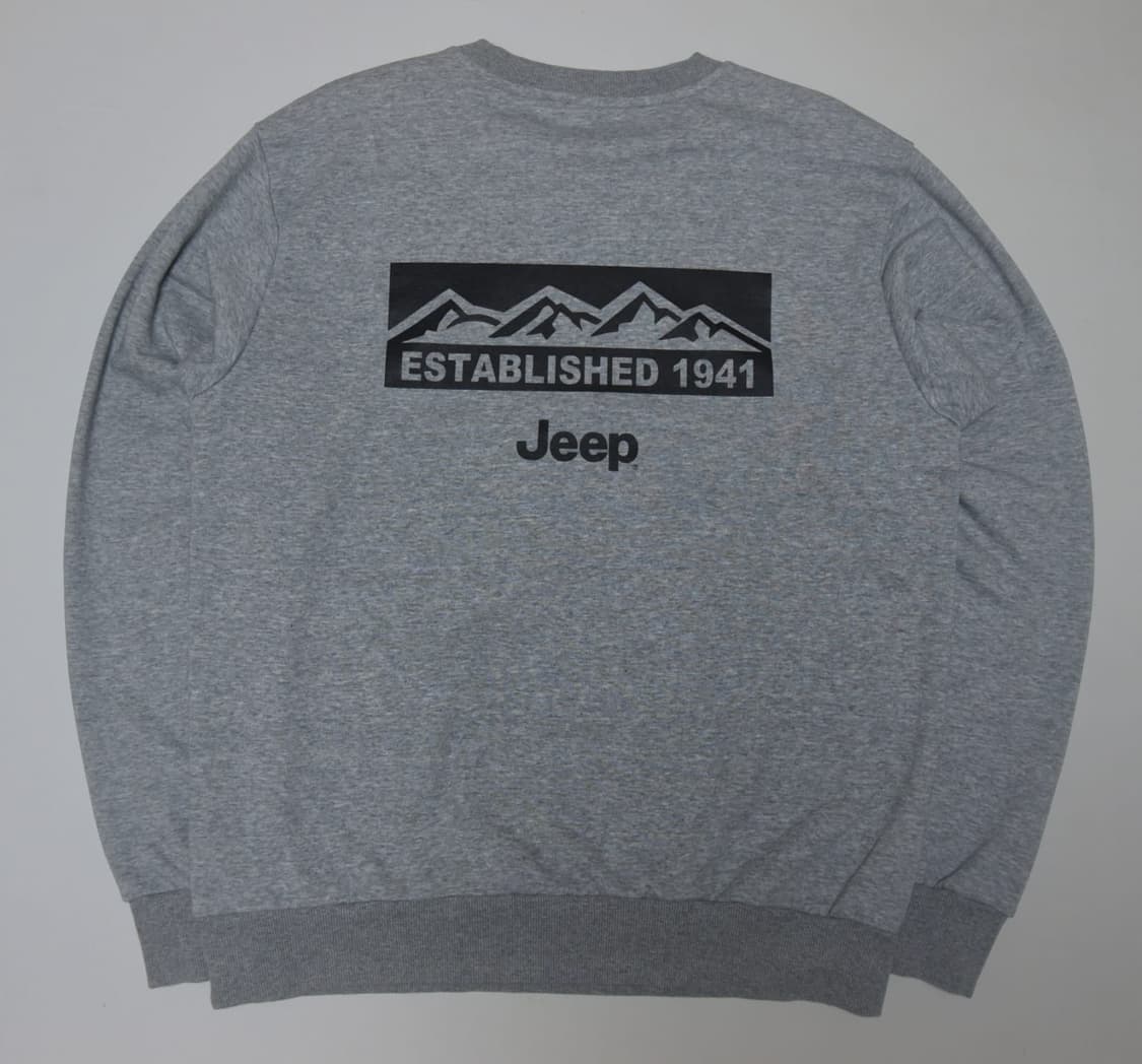 지프 맨투맨 L (100) 회색 상품이미지2