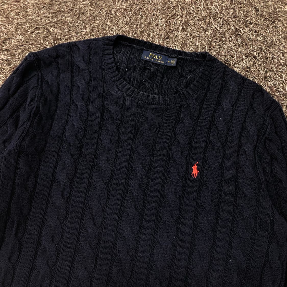 폴로 랄프로렌 네이비 케이블 니트 상품이미지3