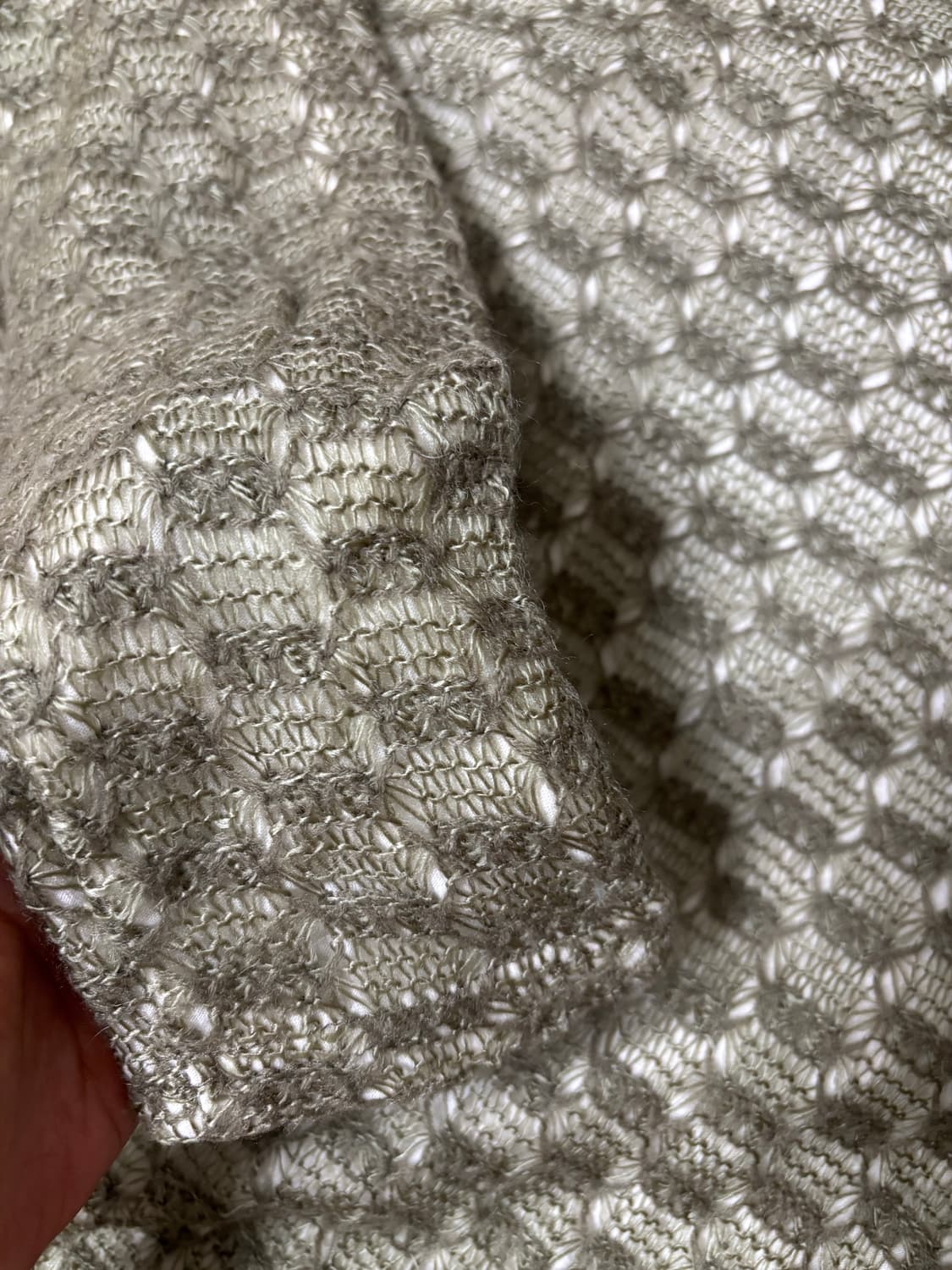 빈티지 레이어드 크로셰 그물 니트 상품이미지3