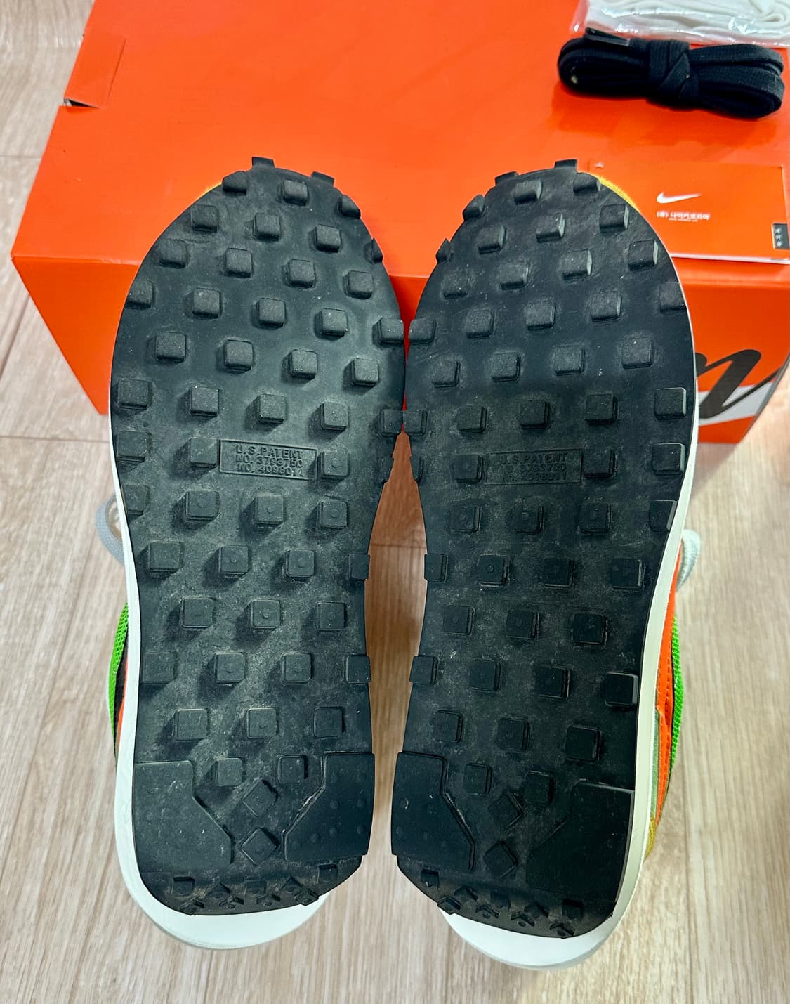 정품 풀박스 나이키X사카이 LD 와플 노초색상(265) 상품이미지4