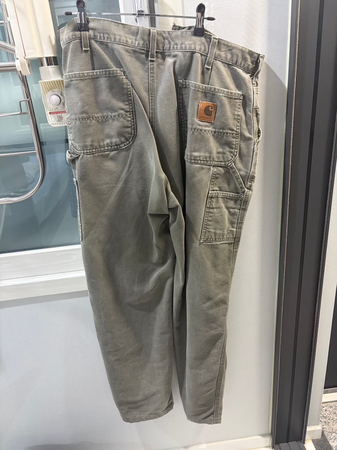칼하트 빈티지 더블니 모스그린 38 32 판매 상품이미지2