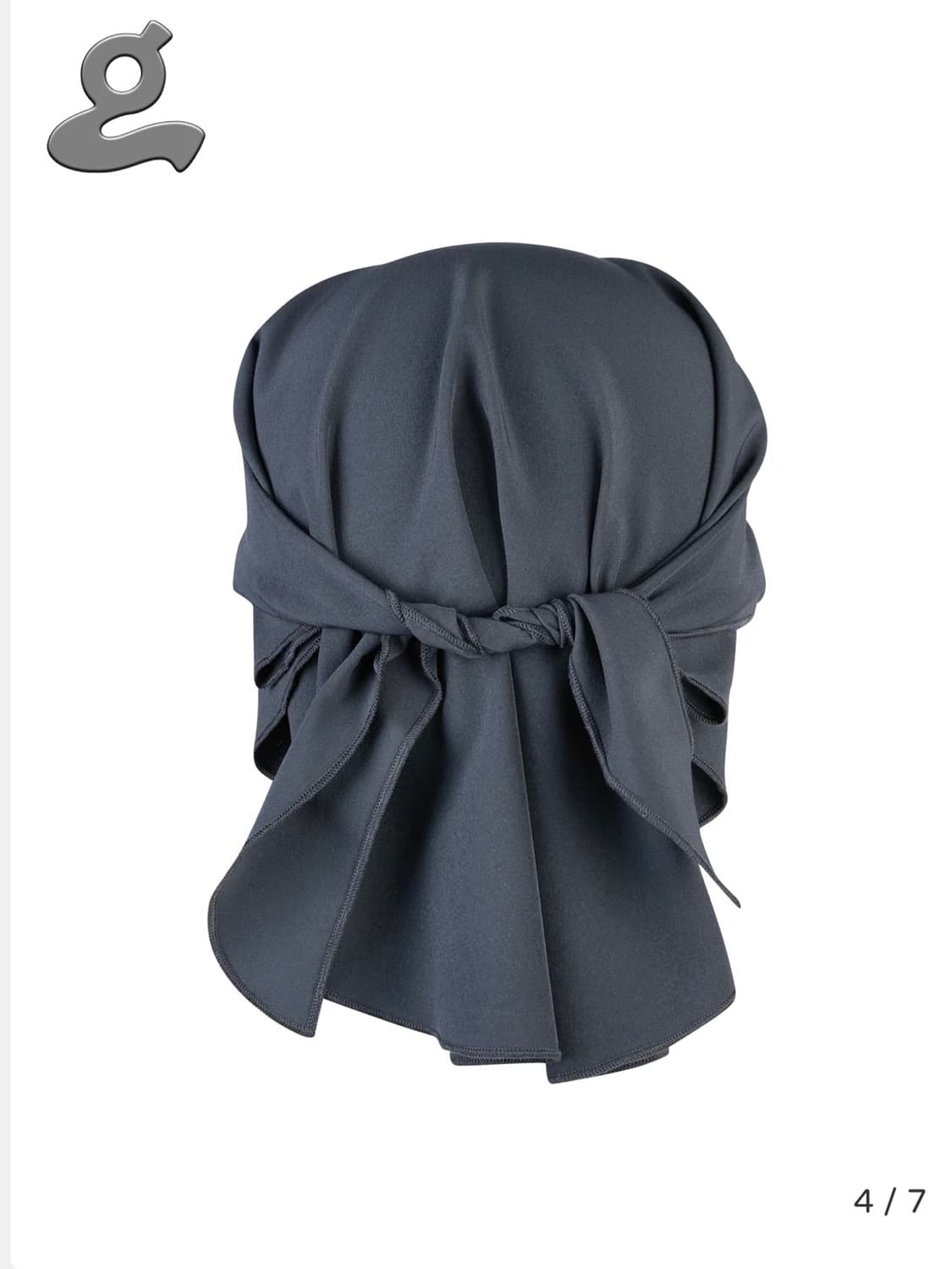 그레이프 Rhinestone LOGO Turban Hat 상품이미지3