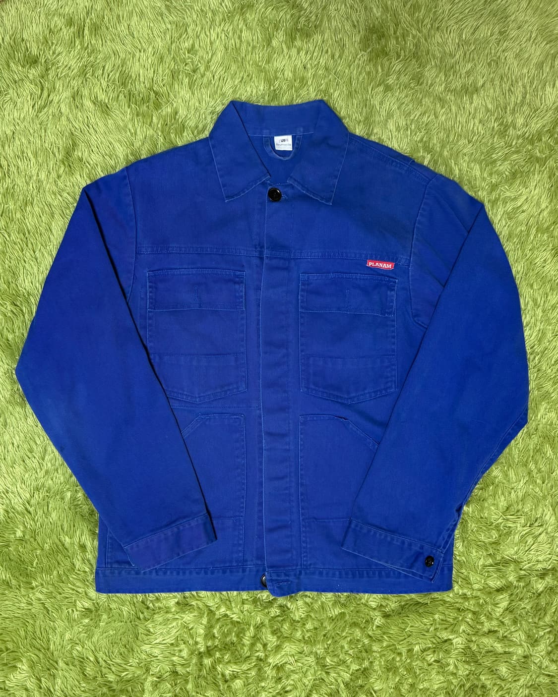 Vintage 80's French Workwear jacket blue 상품이미지1