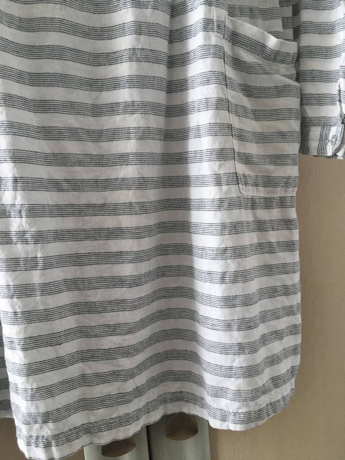 일본빈티지 모리걸 니혼진너드 스트라이프 줄무늬 레이어드 원피스 카모메산장 상품이미지4