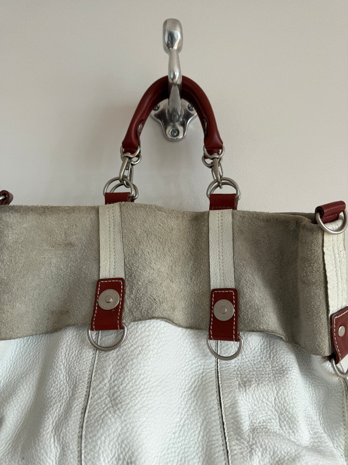 Pre owned 레더 토트백 상품이미지3