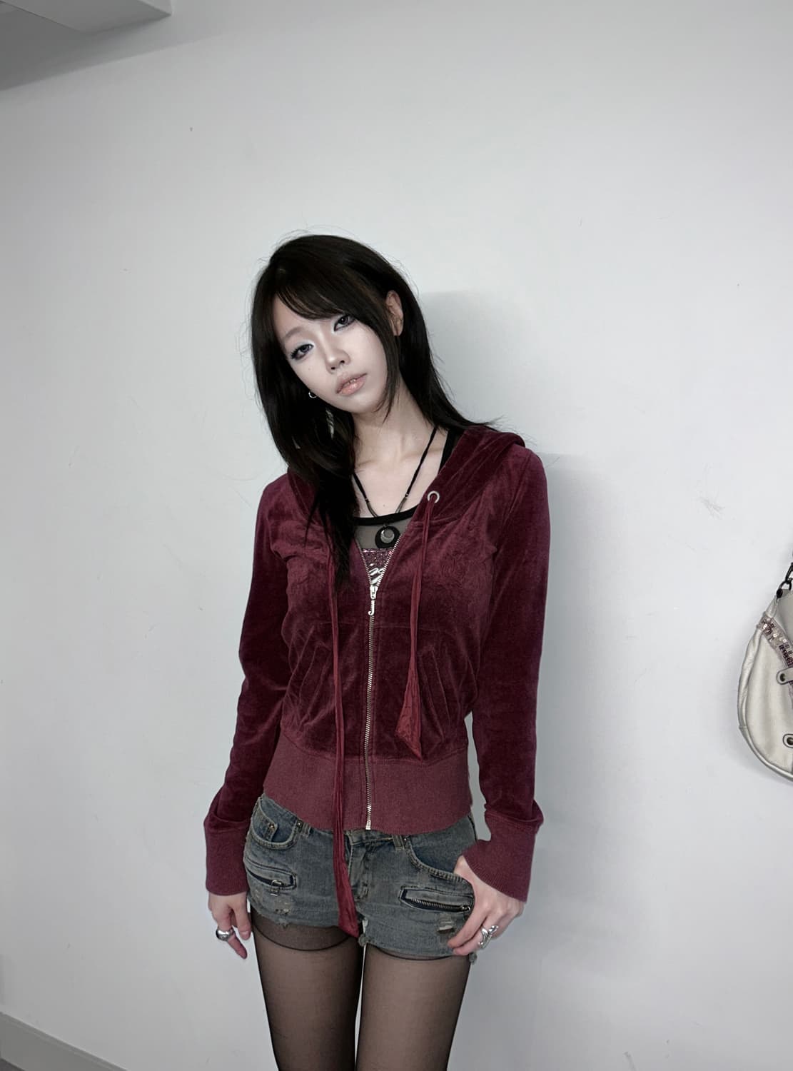 Juicy Couture Ribbon String Draped Hood 상품이미지2