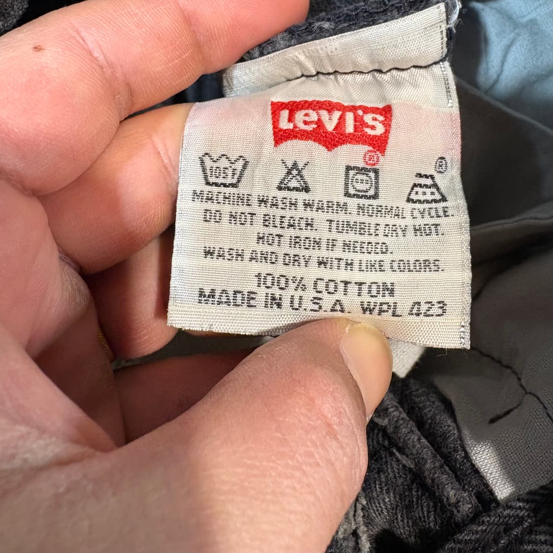 [31X34] LEVI's 리바이스 501 90‘s 흑청 데님 팬츠 상품이미지8