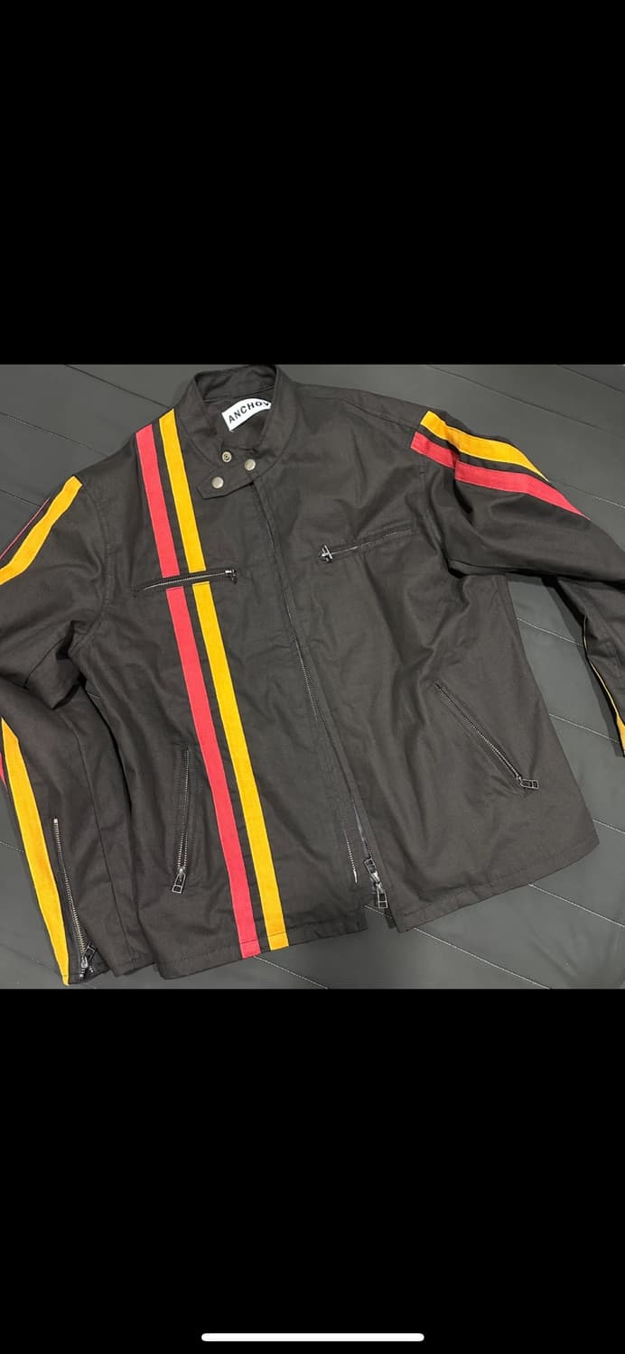 ANCHOVI 라이더 배색테이프 재킷- M 상품이미지1