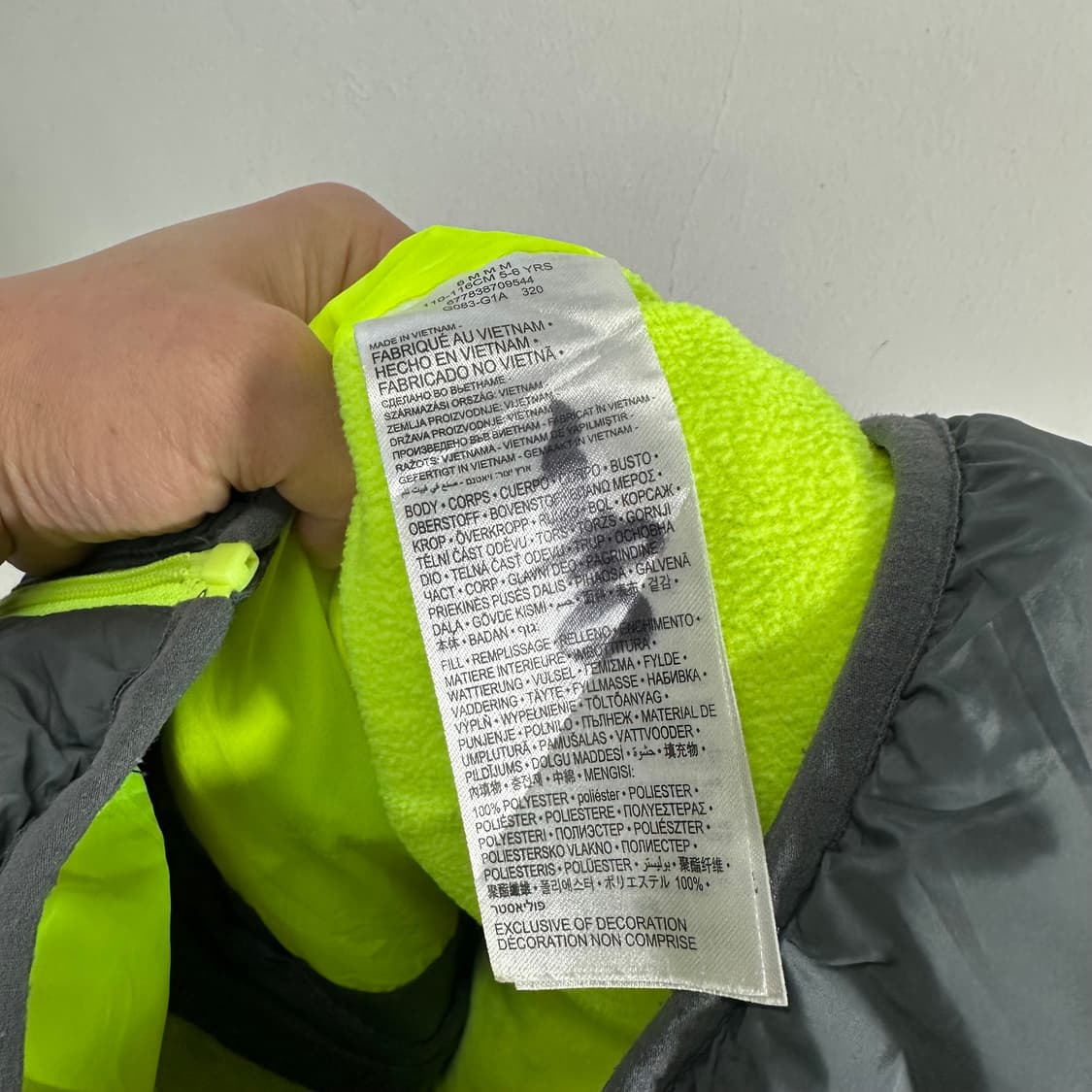 5-6Y 나이키 그레이 후드 경량패딩 상품이미지7