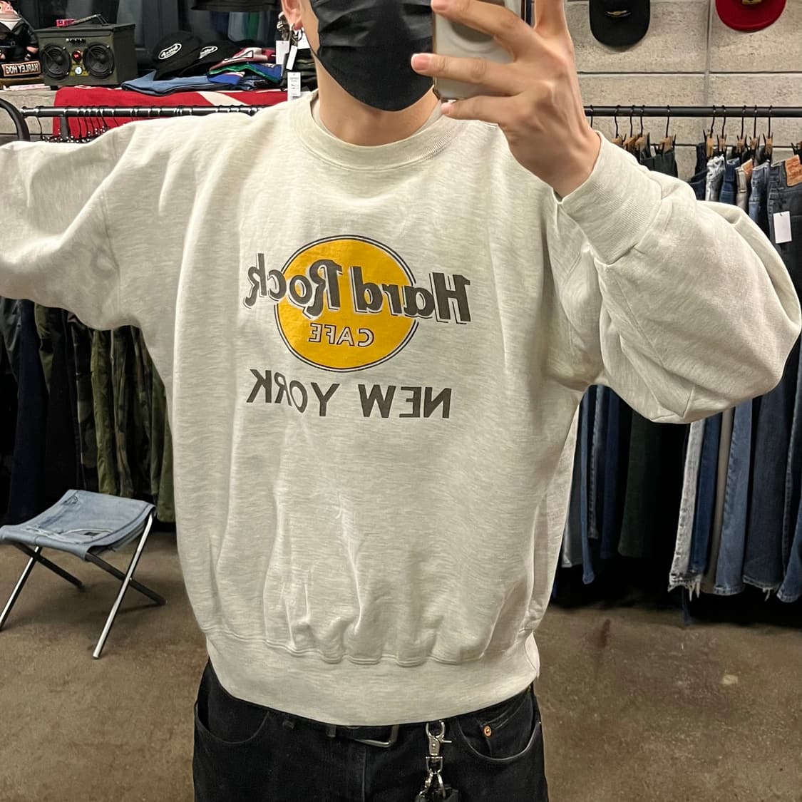 90s 뉴욕 하드락카페 스웻셔츠 (95) 상품이미지6