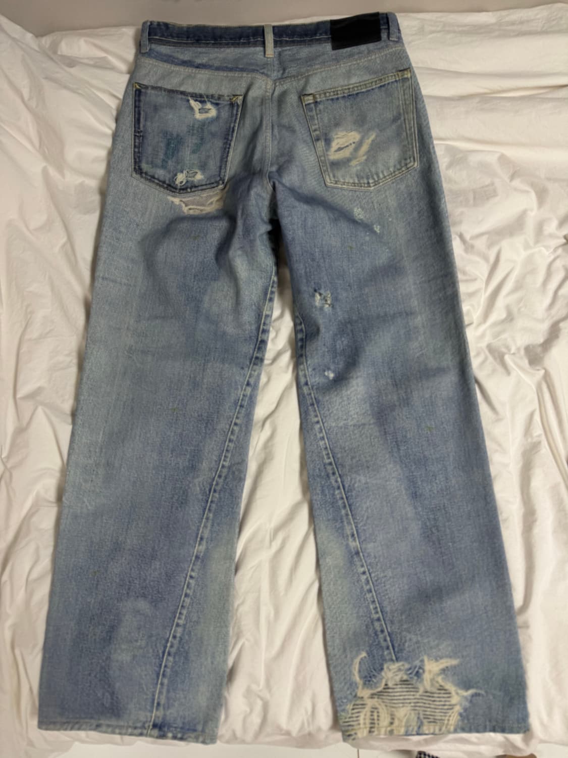 [31] 새제품 아워레가시 써드컷 디지털 데님 프린트 (크림) 상품이미지2