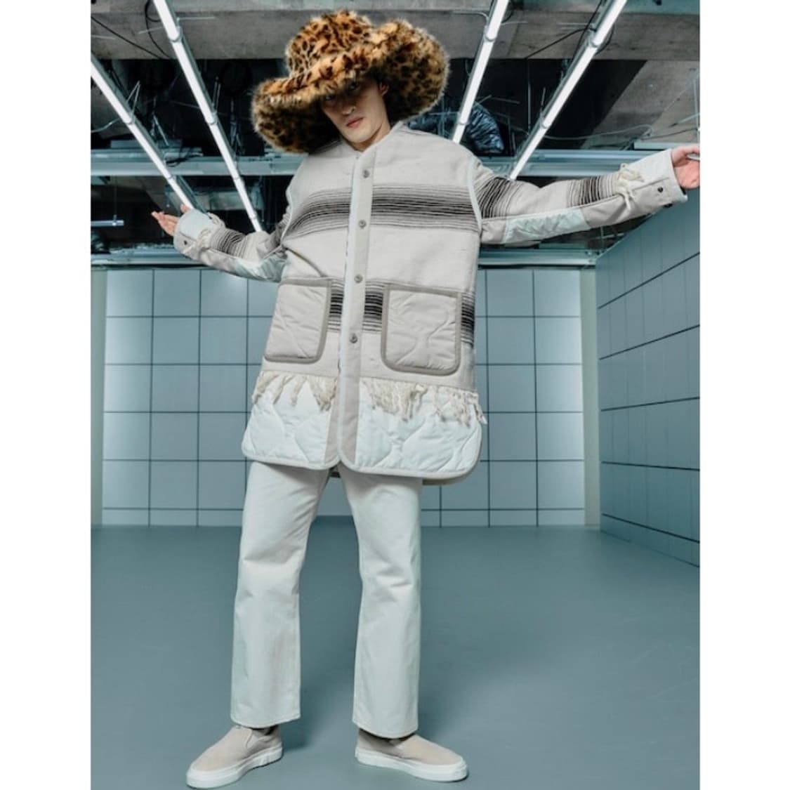 [XS]준야와타나베 자미로콰이 22AW 자미로콰이 니트도킹 라이너 파카 상품이미지1