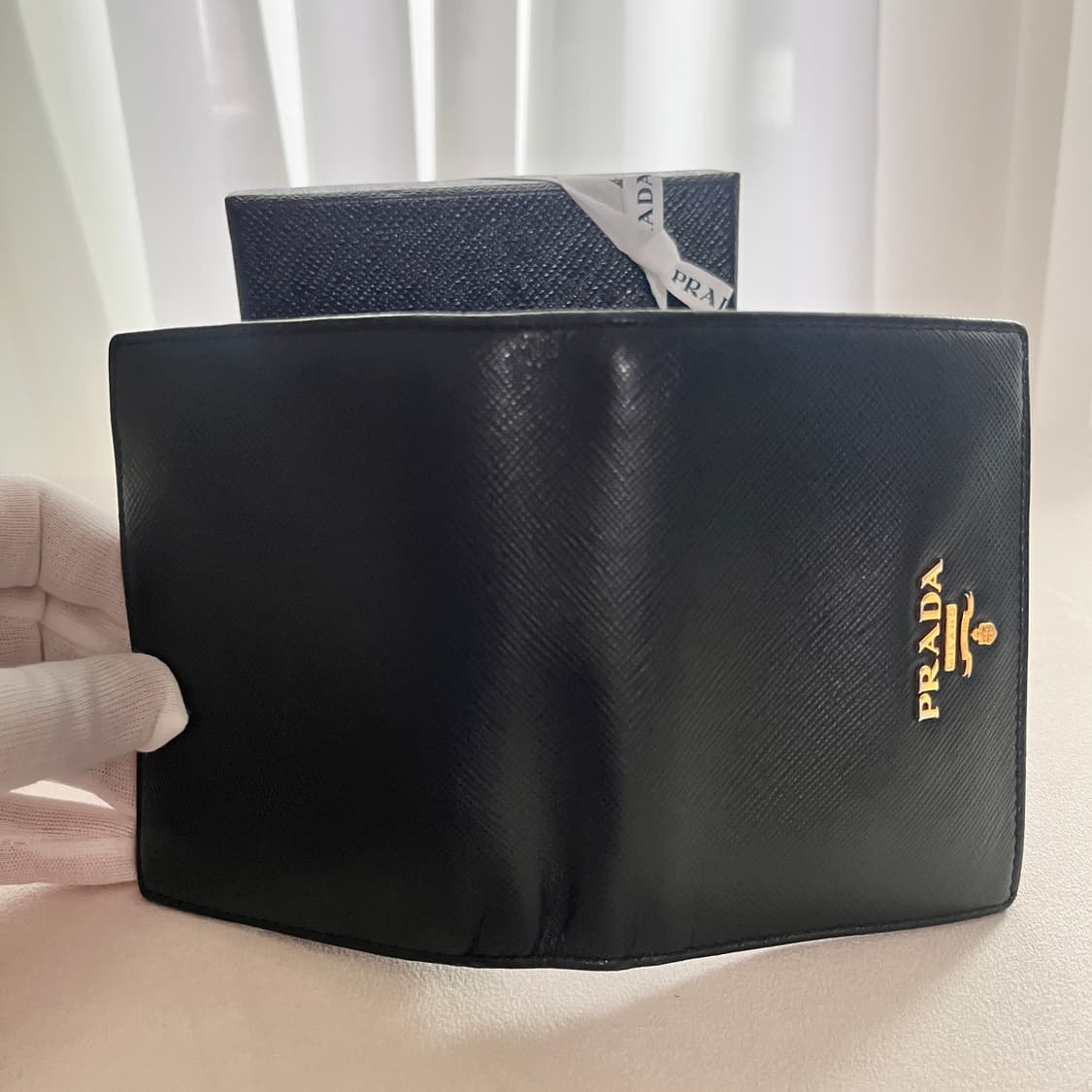 [A급/정품] 프라다 지갑 블랙 풀구성 상품이미지5